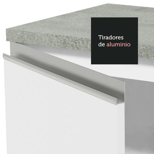 Mueble de Cocina Compacto 200cm Glamy Madesa 08 Blanco