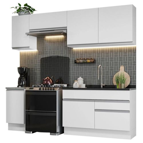Mueble de Cocina Integral Glamy 240cm Madesa 07.