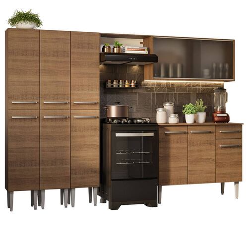 Mueble de Cocina Integral 261cm Emilly Madesa 03.