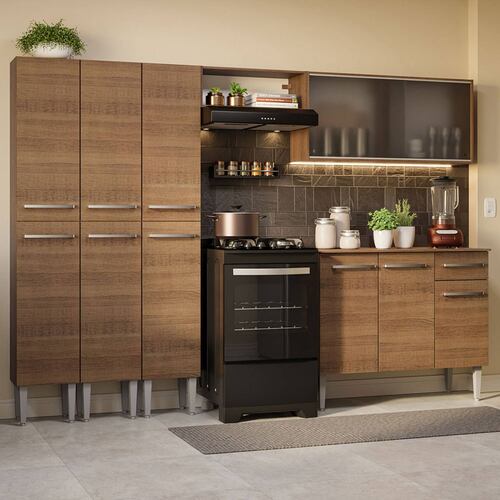 Mueble de Cocina Integral 261cm Emilly Madesa 03.