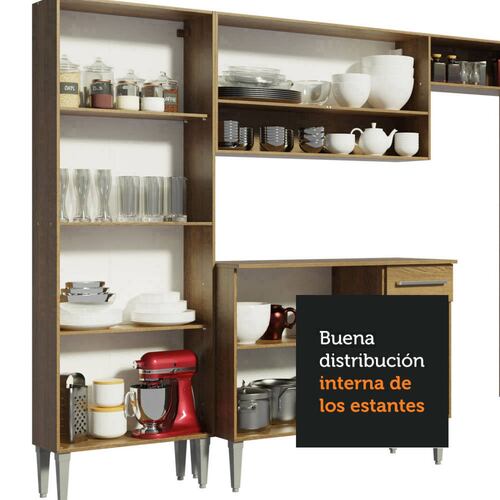 Mueble de Cocina Integral 261cm Emilly Madesa 03.