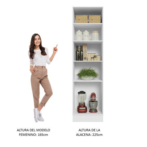 Despensero con Nichos Abiertos para Cocina  60cm .