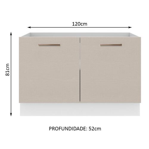 Mueble de Cocina Para Fregadero Madesa Agata Con 2 Puertas.