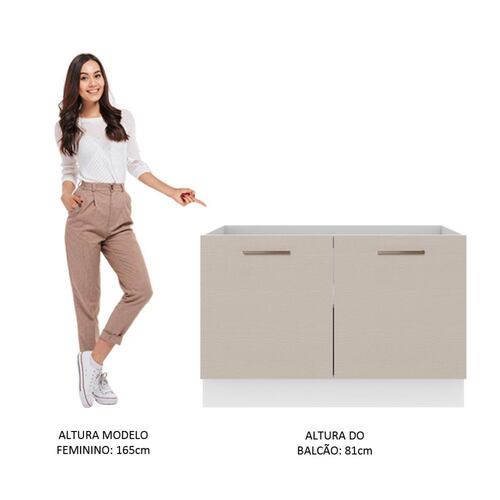 Mueble de Cocina Para Fregadero Madesa Agata Con 2 Puertas.