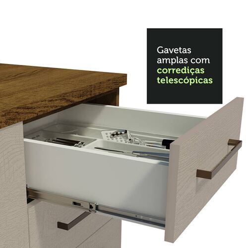 Mueble de Cocina Para Fregadero 150 cm 2 Cajones y 2 Puertas (Con Tablero)Agata Madesa.