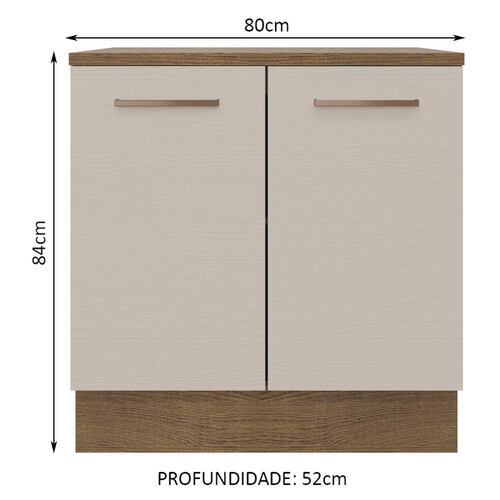 Mueble de Cocina 80cm 2 Puertas Agata Madesa.