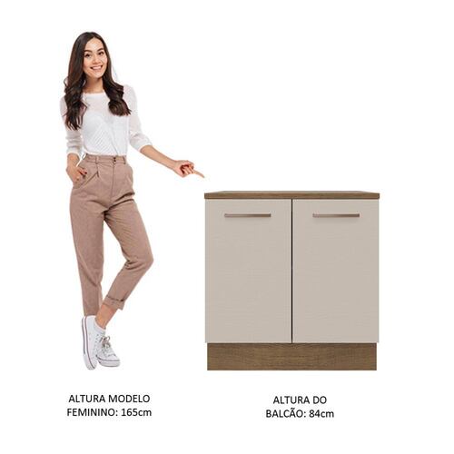 Mueble de Cocina 80cm 2 Puertas Agata Madesa.