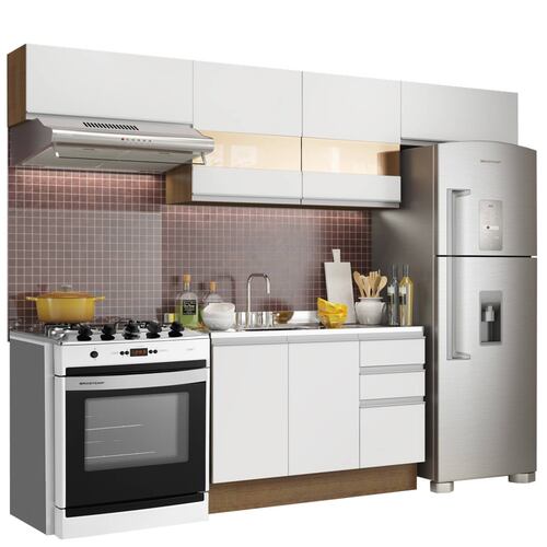 Cocina Integral 280cm Marina Madesa 01.