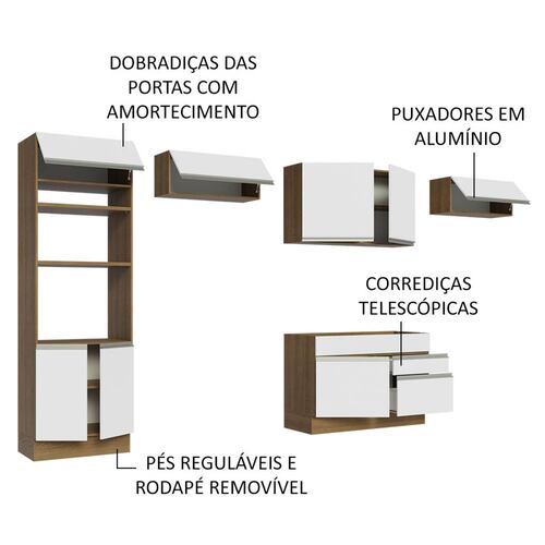 Cocina Integral 350cm Glamy Madesa 01.