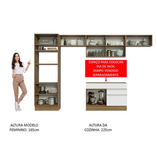 Cocina Integral 350cm Glamy Madesa 01.