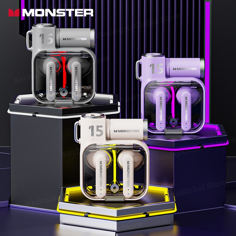 Audífonos Inalámbricos Monster XKT15 Gamer Reducción De Ruido Blanco