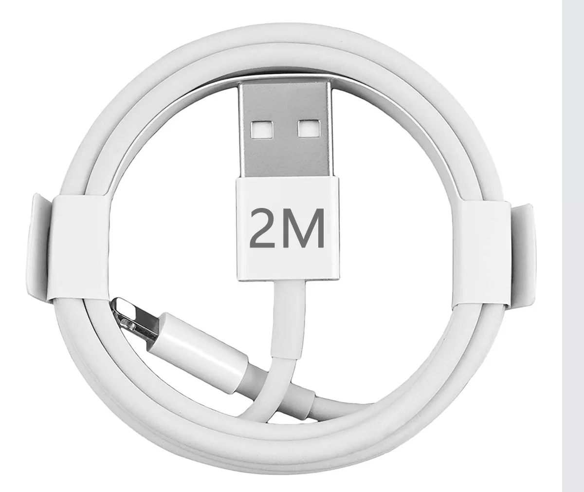 Cable De Cargador Usb Para iPhone iPad 2 Metro Blanco