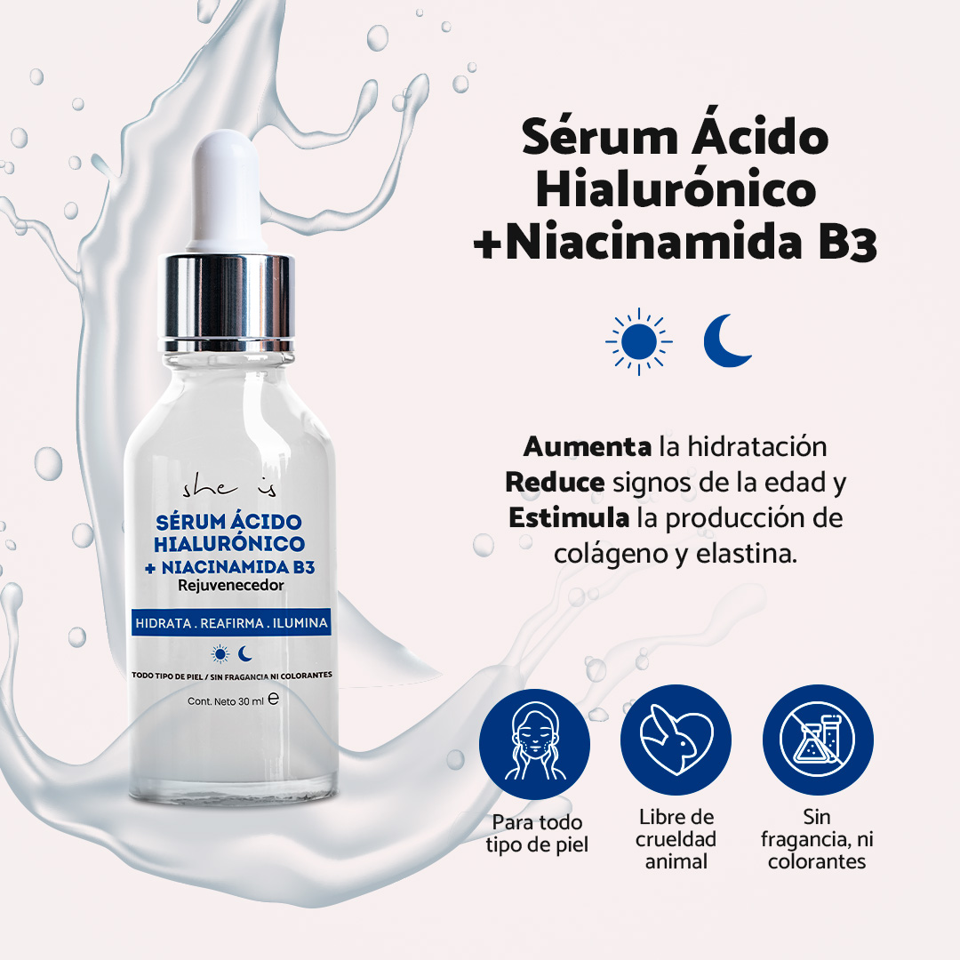 Set Facial Antiedad Plus (crema + serum + dermolimpiador) She is skincare