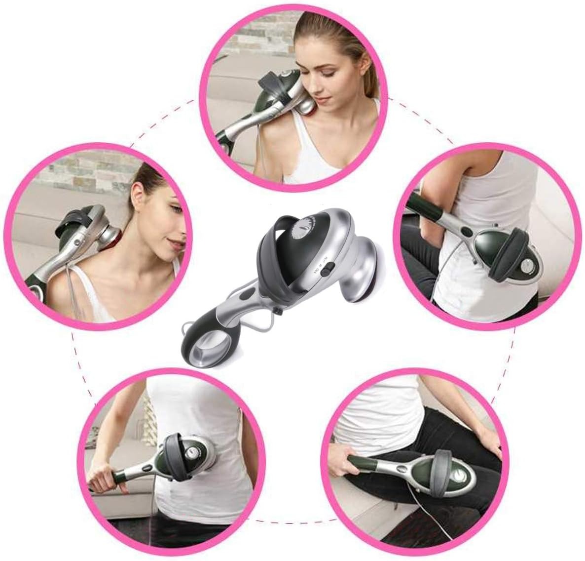 Aparato De Masaje Maxtop Percutor Semiprofesional Con Infrarrojo.