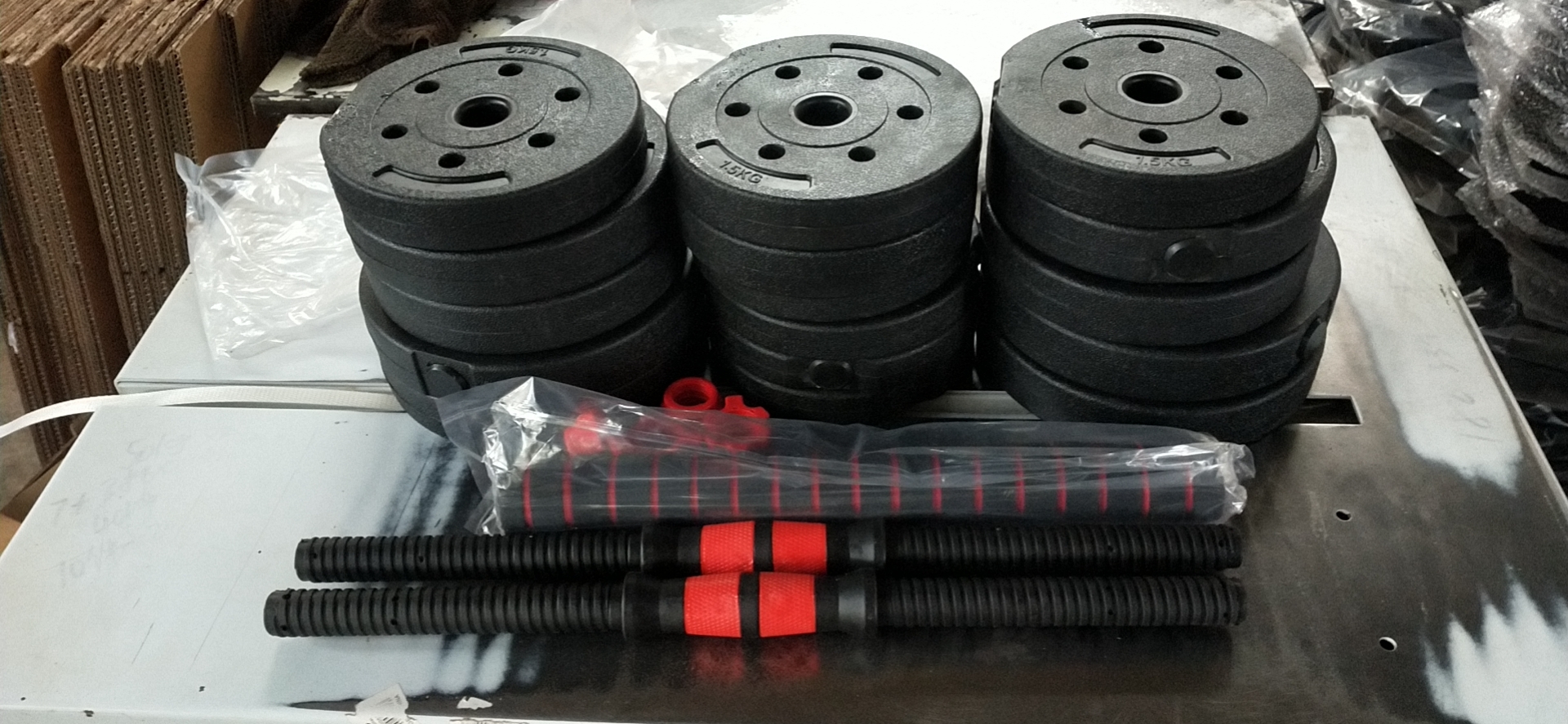 Juego De Pesas Ajustables Profesionales 30 Kg.