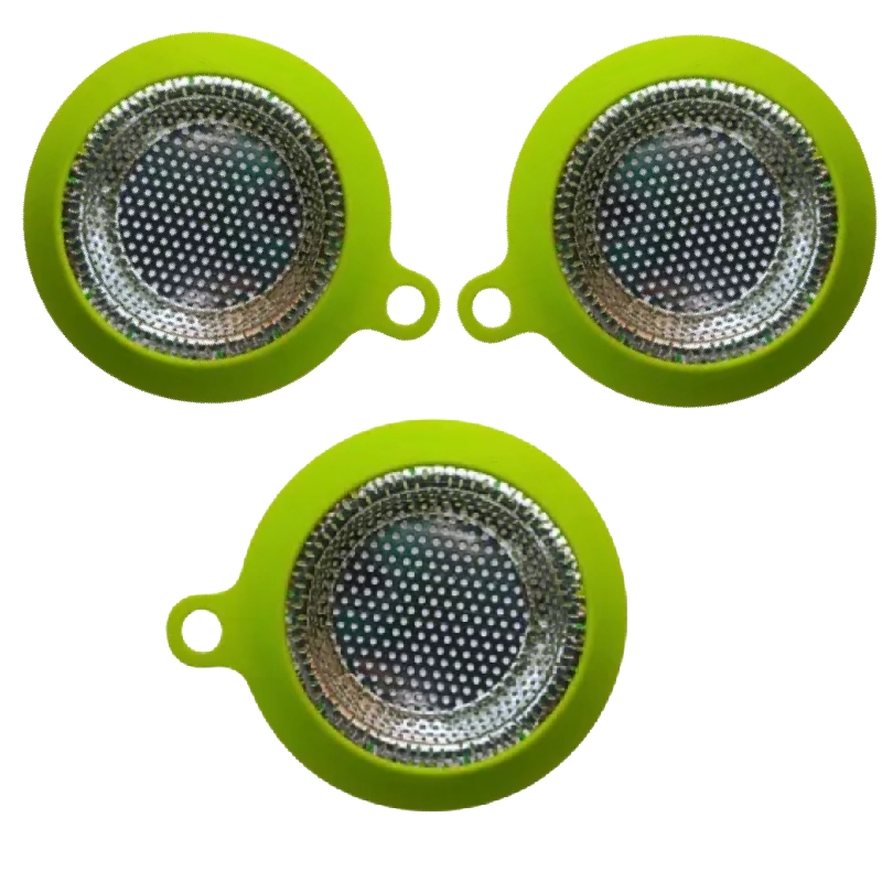 3 Coladeras Verdes Para Tarja O Fregadero De Cocina Acero .