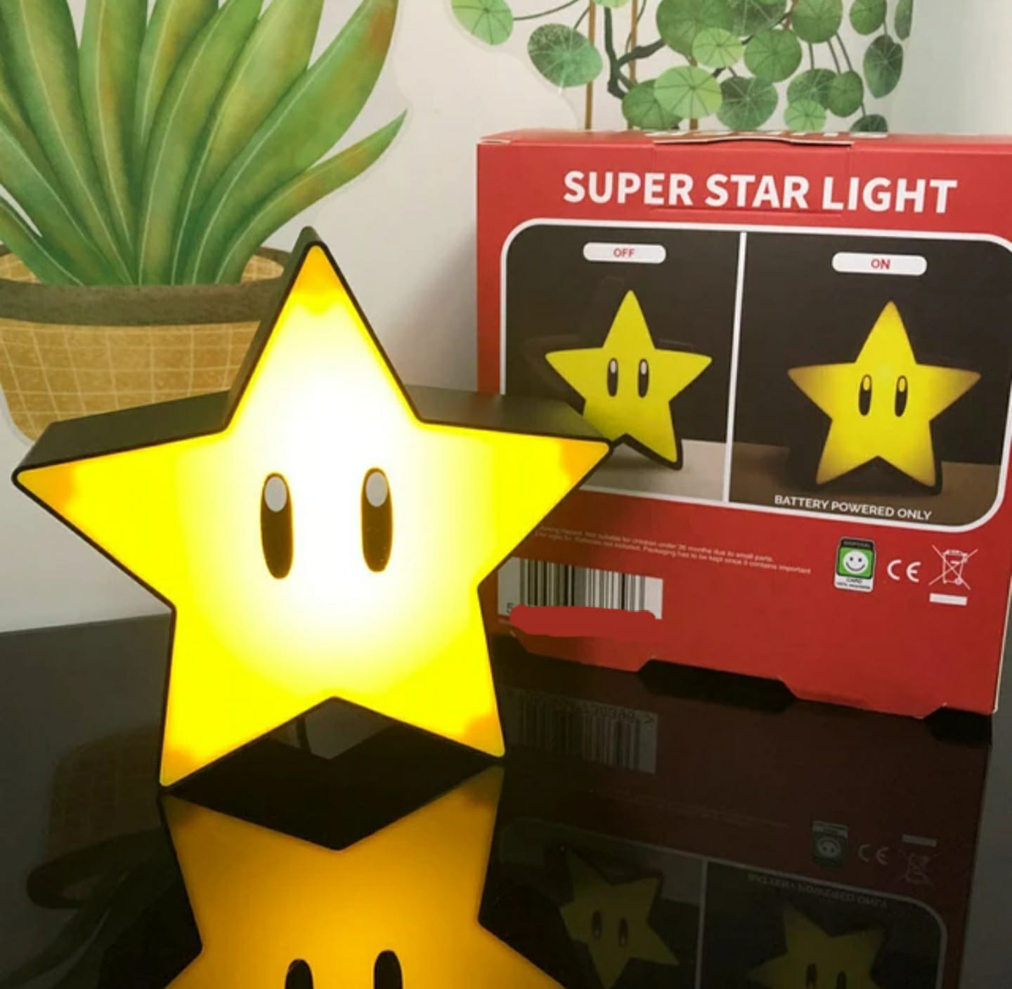 Lámpara De Estrella Con Luz Y Sonido Modelo Super Star Recargable.