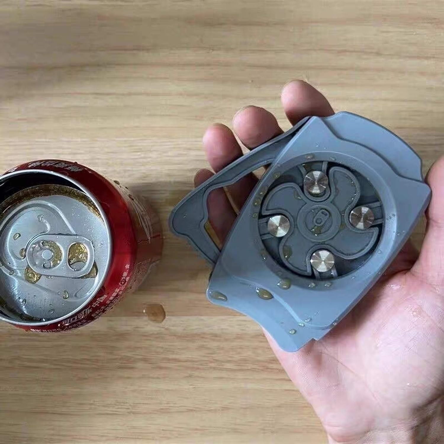 Abrelatas Manual De Corte Seguro Cerveza Refrescos Sin Borde.