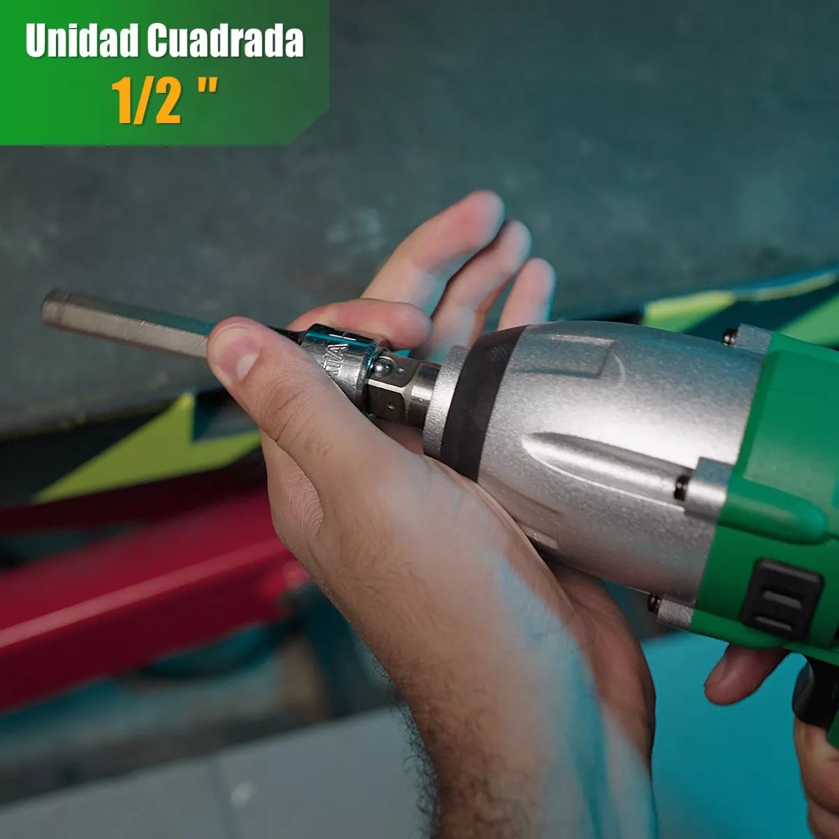 Llave De Impacto 1/2'' 500 Nm 700w Anirona Industial Verde/negro