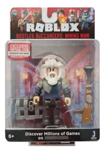 Roblox Bootleg Buccaneers: Mining Man Figura Niños Colección.