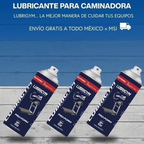 3 Pack Lubrigym Lubricante Para Caminadora 385 Ml.