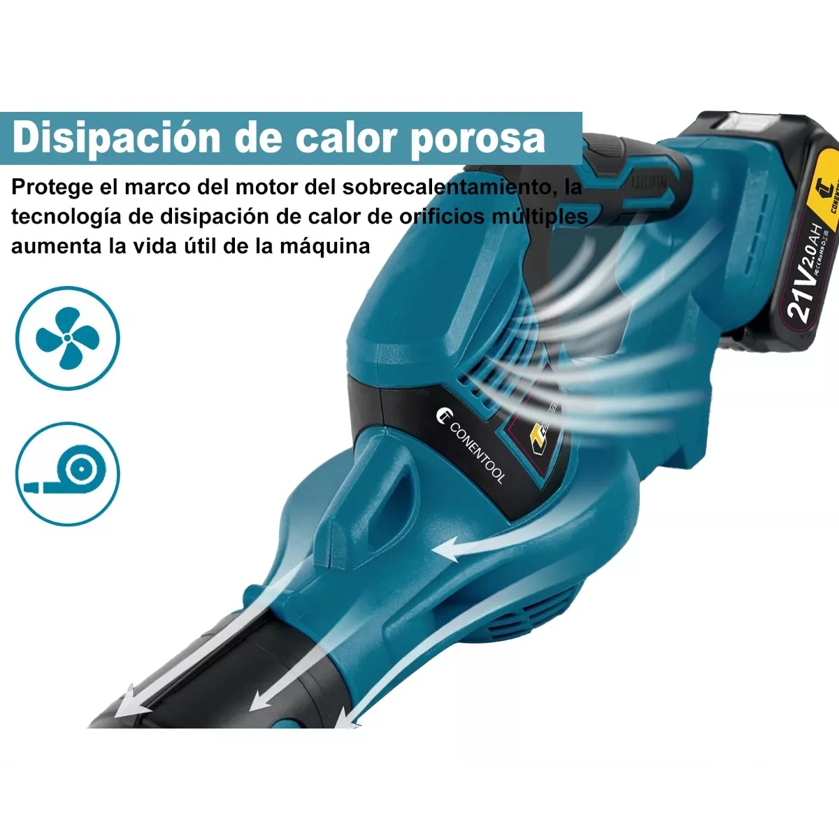 Sopladora Inalámbrica Aspiradora 