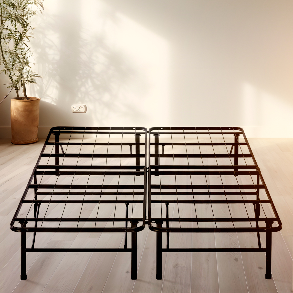 Base Cama Queen Plegable Portátil Metálica De Colchón.