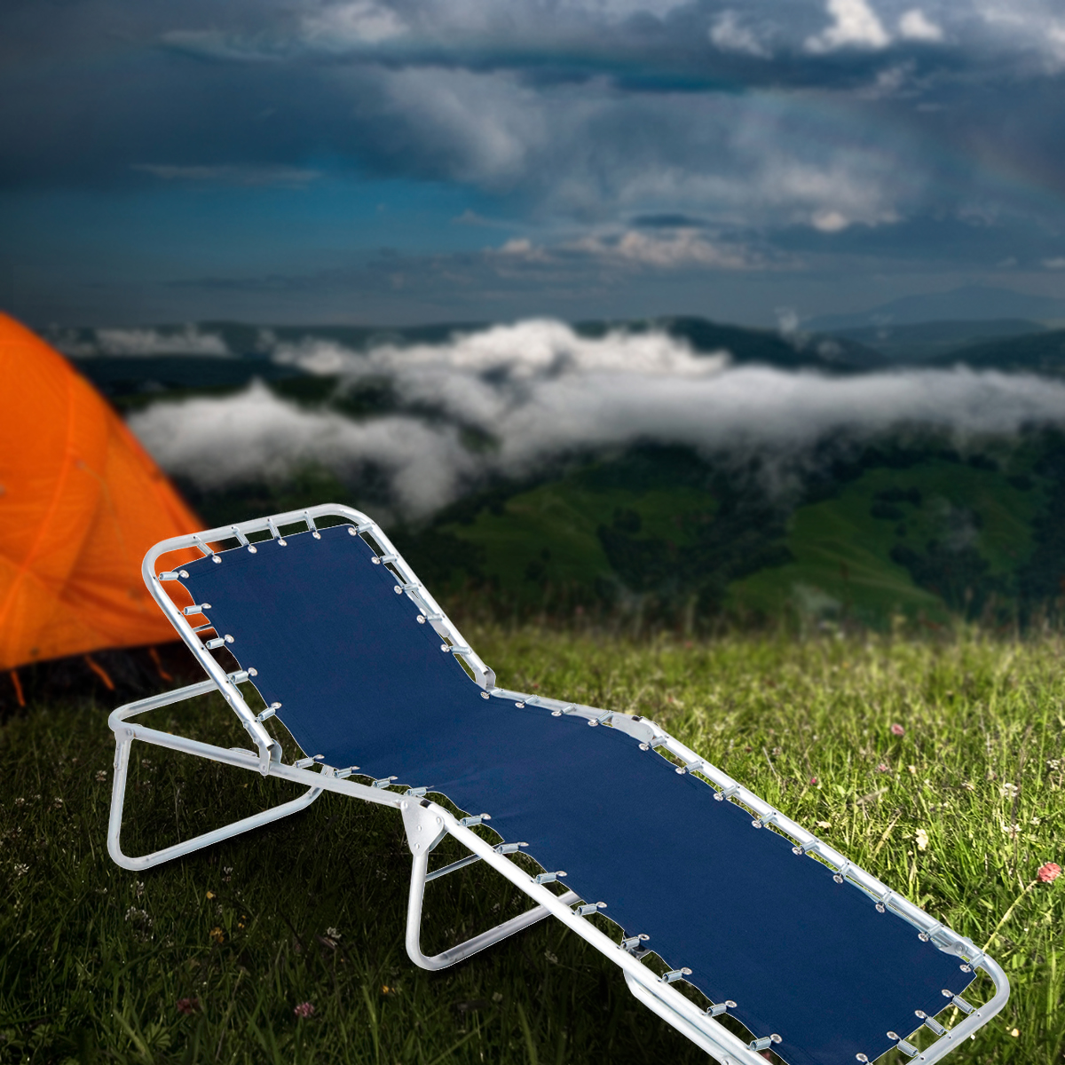 Catre Plegable con respaldo - Lona 511.