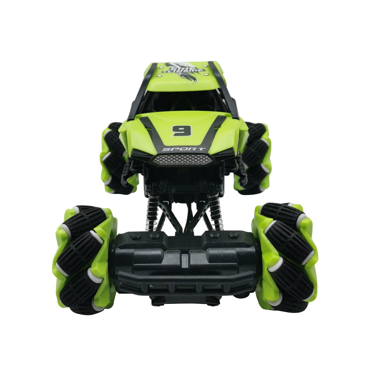 Carro Off-road Horizontal Radio Control Y Pulsera 360° Verde.