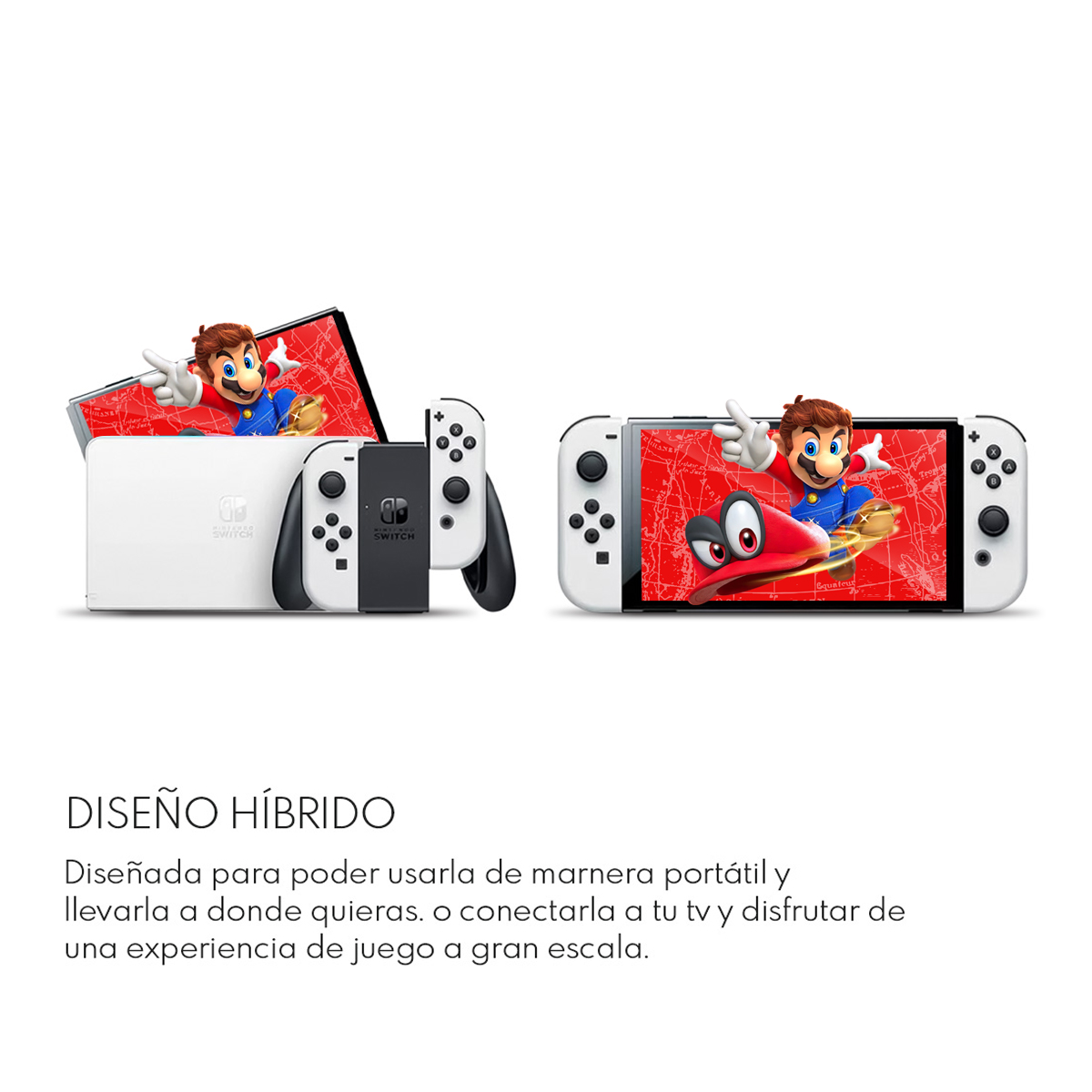 Nintendo Switch Oled 64gb Mario Red Edition 7Pulg.
