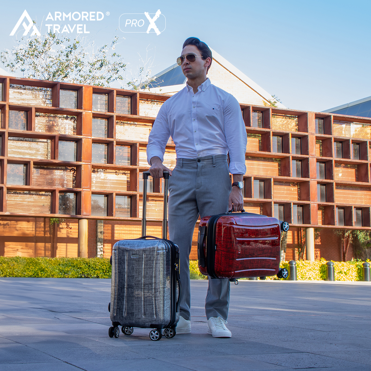 Maleta de mano carry-on cabina policarbonato Pro-x Marte 20 pulgadas capacidad 10 kg rígida con cierre expandible candado de alta seguridad tsa-lock Armored Travel.