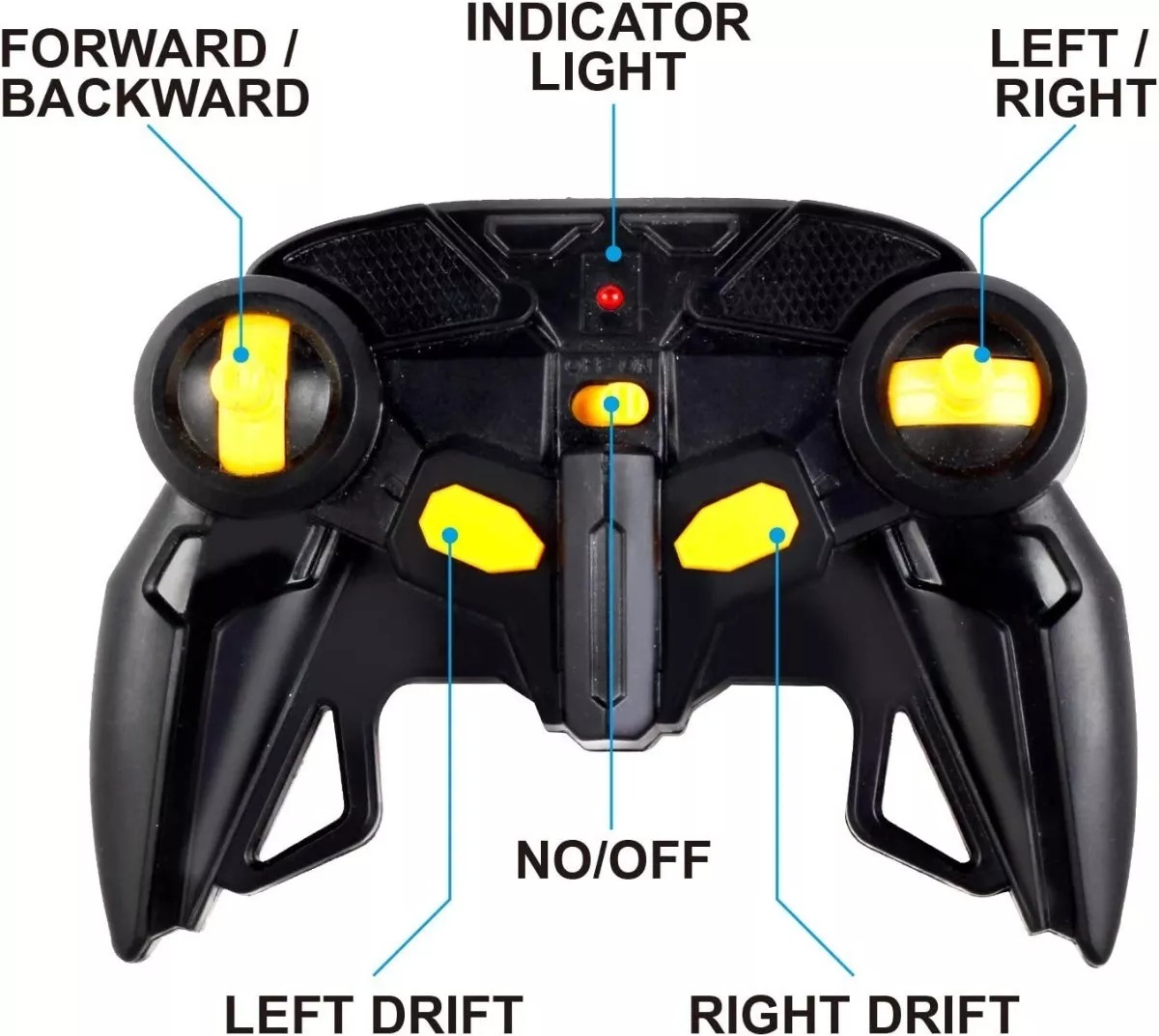 Carro Derriba Todo Terreno Gira 360° R/c Pulsera Drift Metal Crema.