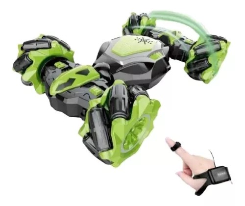 Carro Twisted Verde Control Remoto 4x4 Sensor Manejo Movimiento.