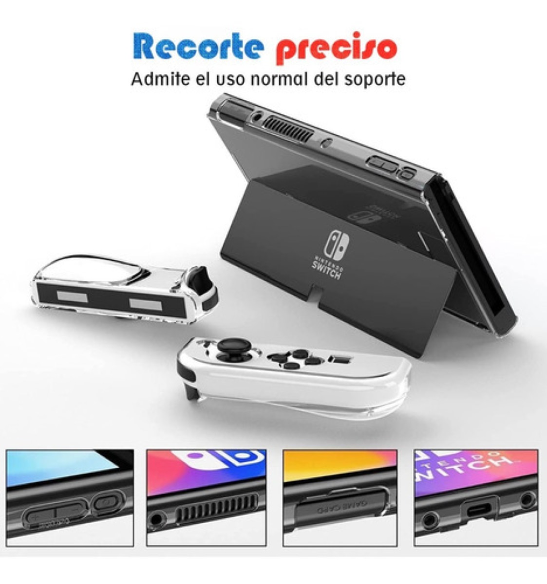 Kit Fundas Y Estuche De Nintendo Switch Con 20pzs Accesorios Rojo/Azul