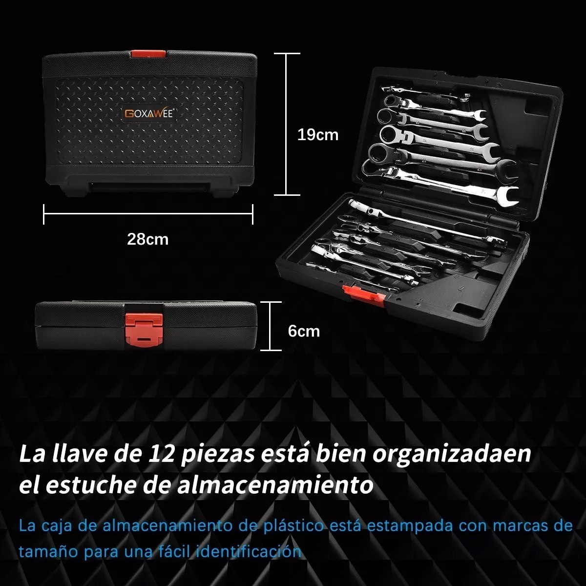 Kit Herramientas Mecanicas Llaves Combinadas Con Matraca 9pc.