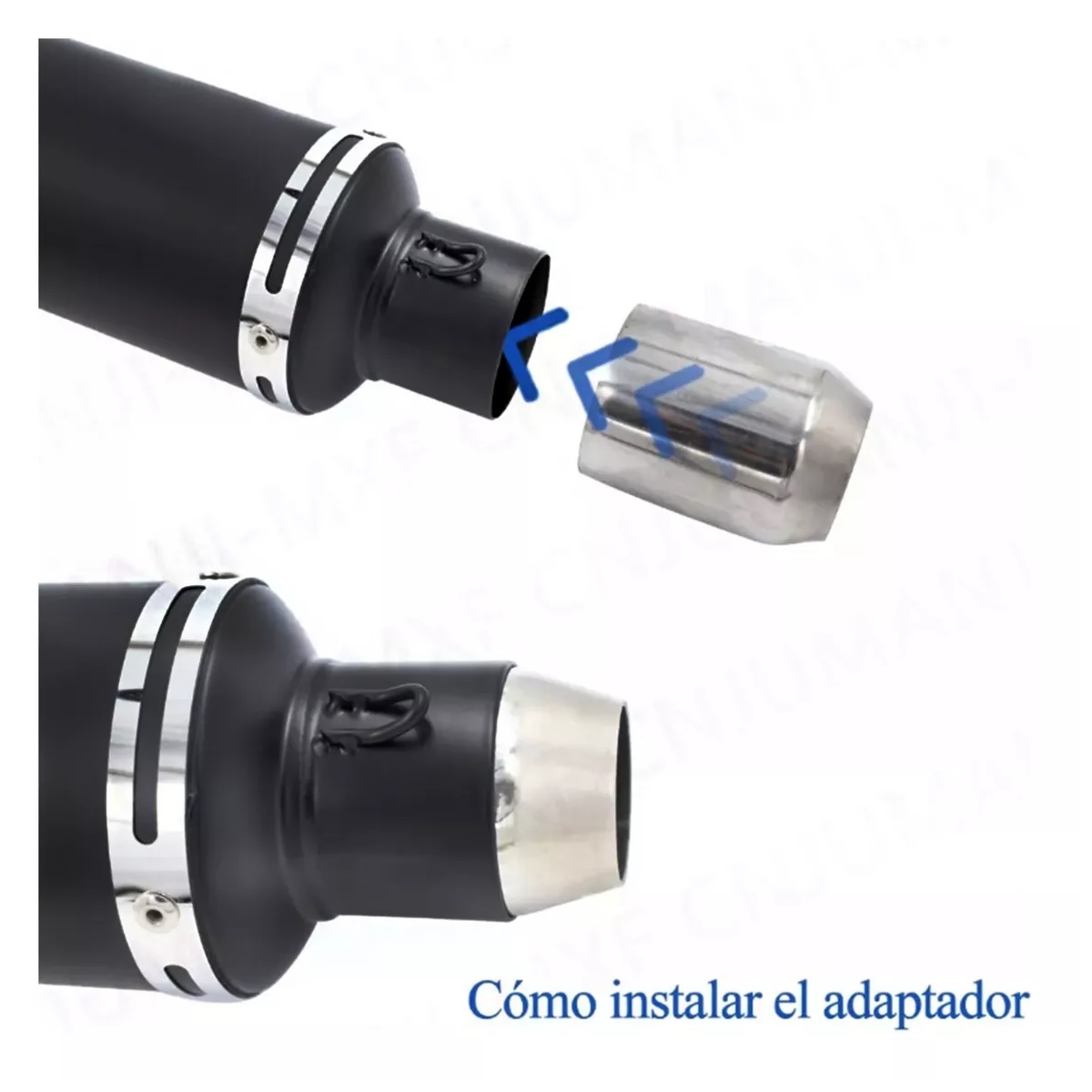 Silenciador De Escape Universal Para Motocicletas 38-51mm.