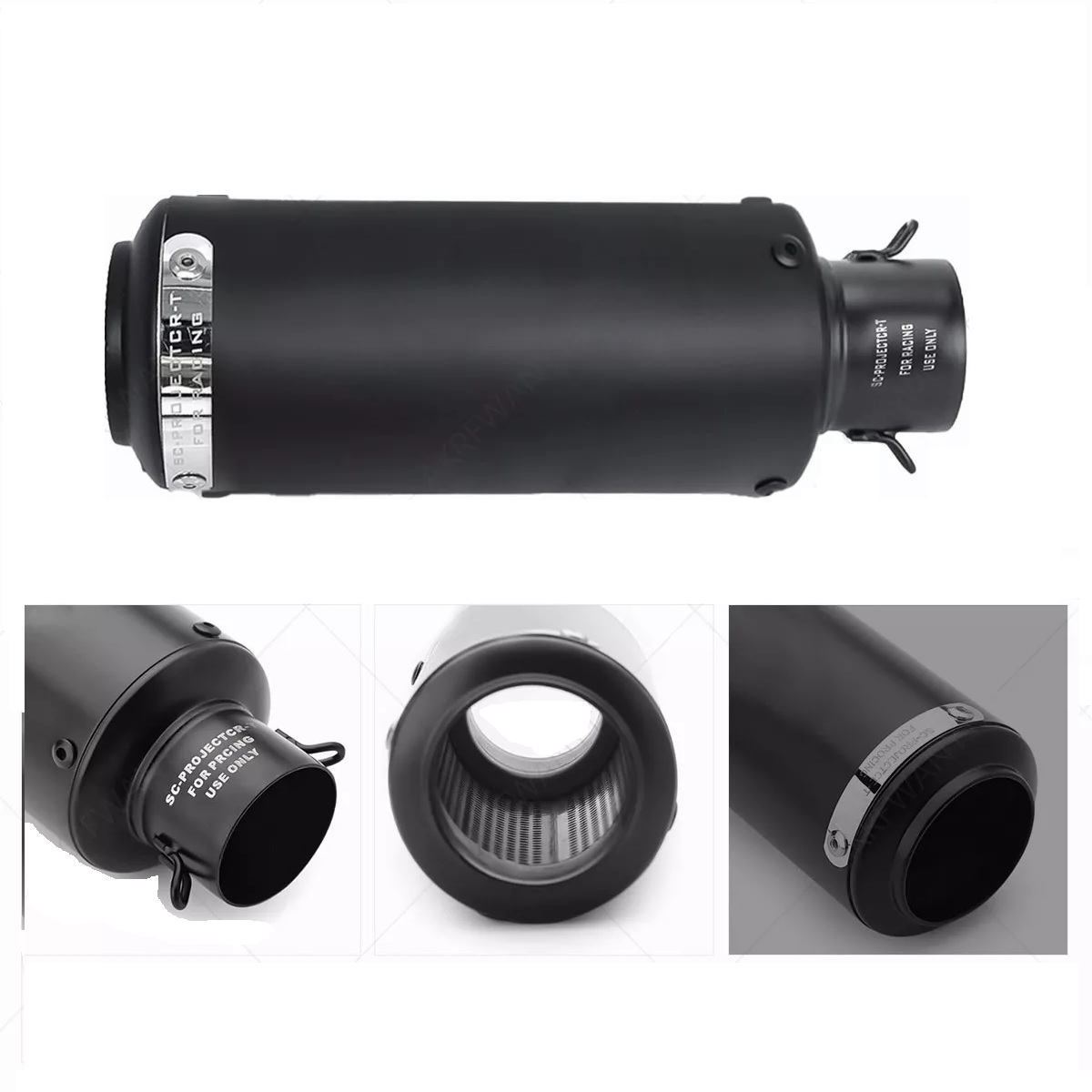 Escape Silenciador Moto Deportivo Universal Inoxidable 25 Cm.