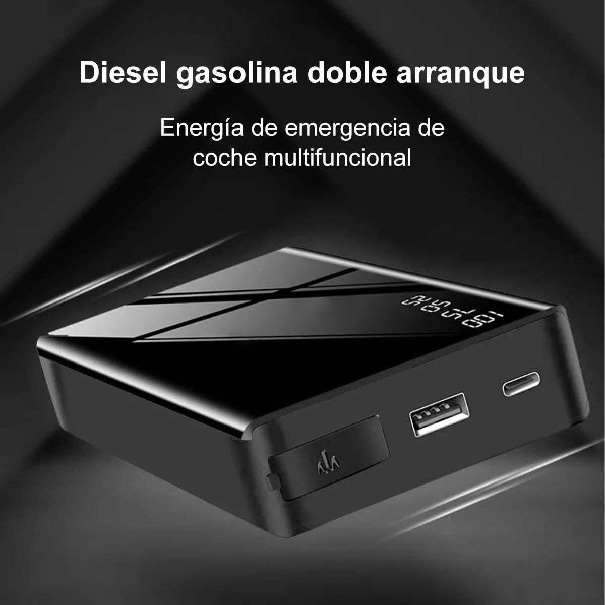 Arrancador De Auto Portátil Cargador Baterias De Emergencia.