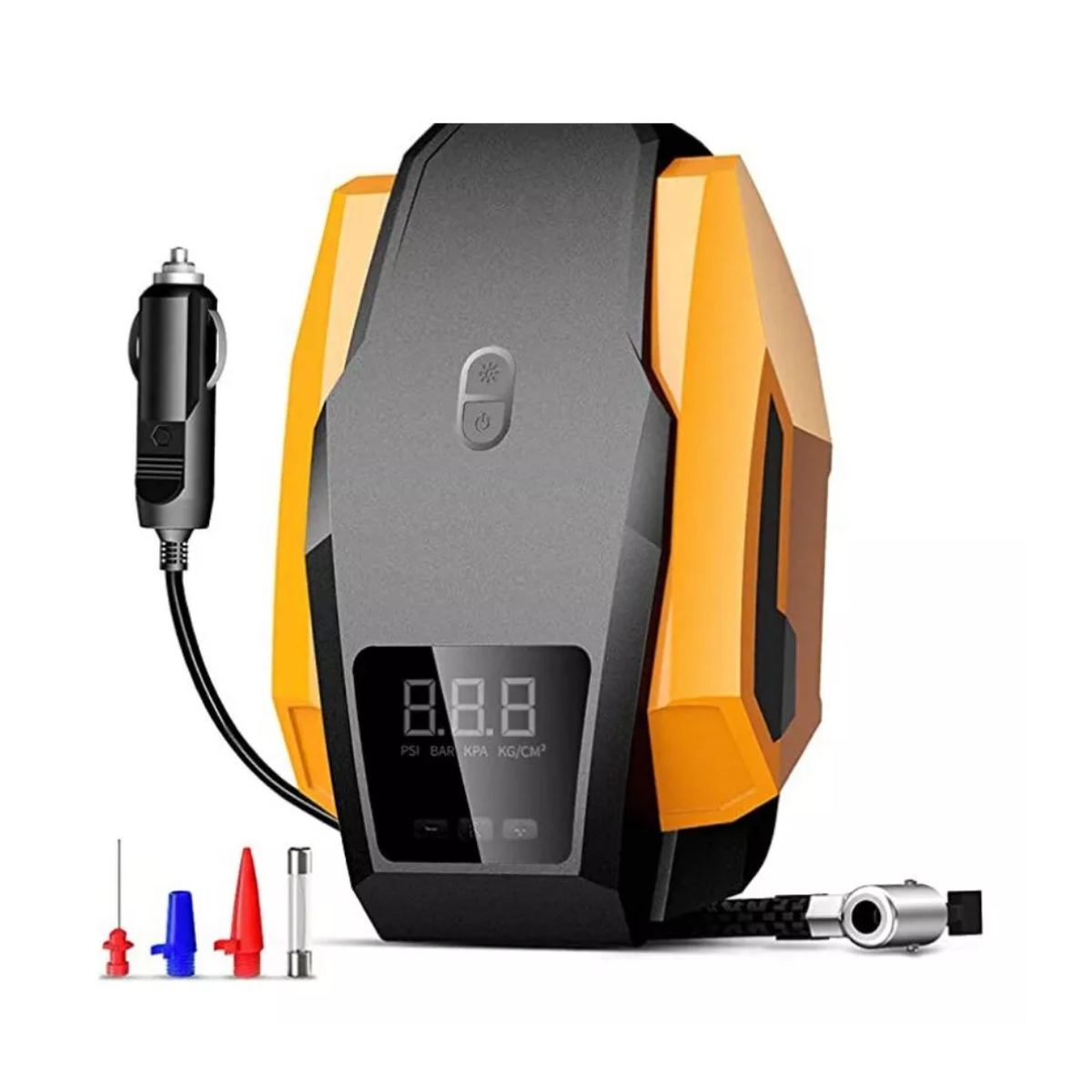 Compresor Bomba De Aire Inflador Portatil 12v Auto Llantas.