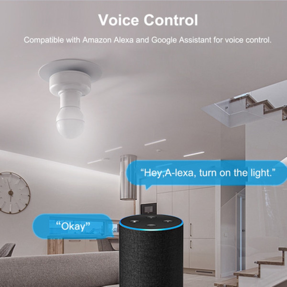 Socket Inteligente Wifi Foco Alexa Smart Blanco