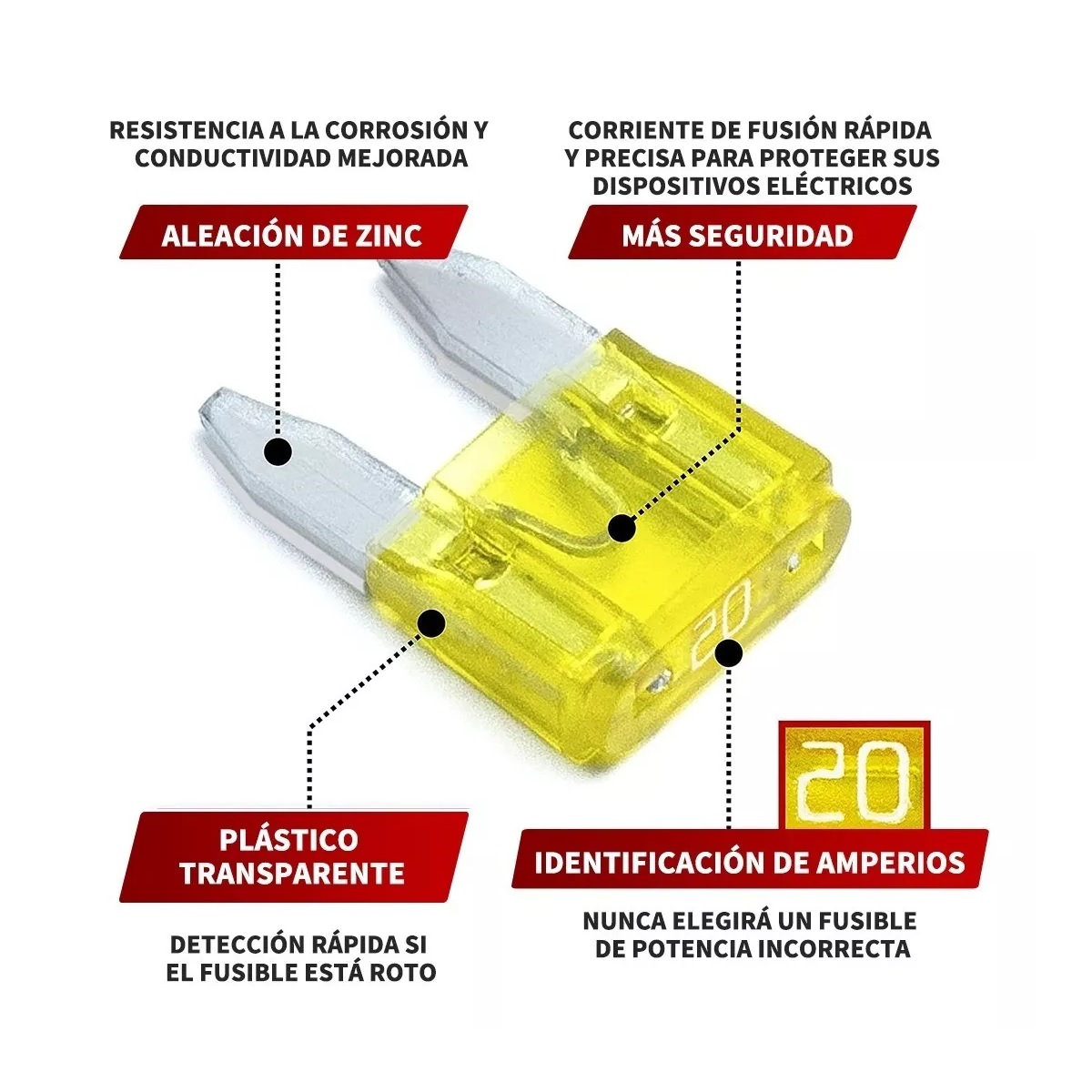 Kit 1000 Piezas Fusibles Coche Automotriz Con Caja.