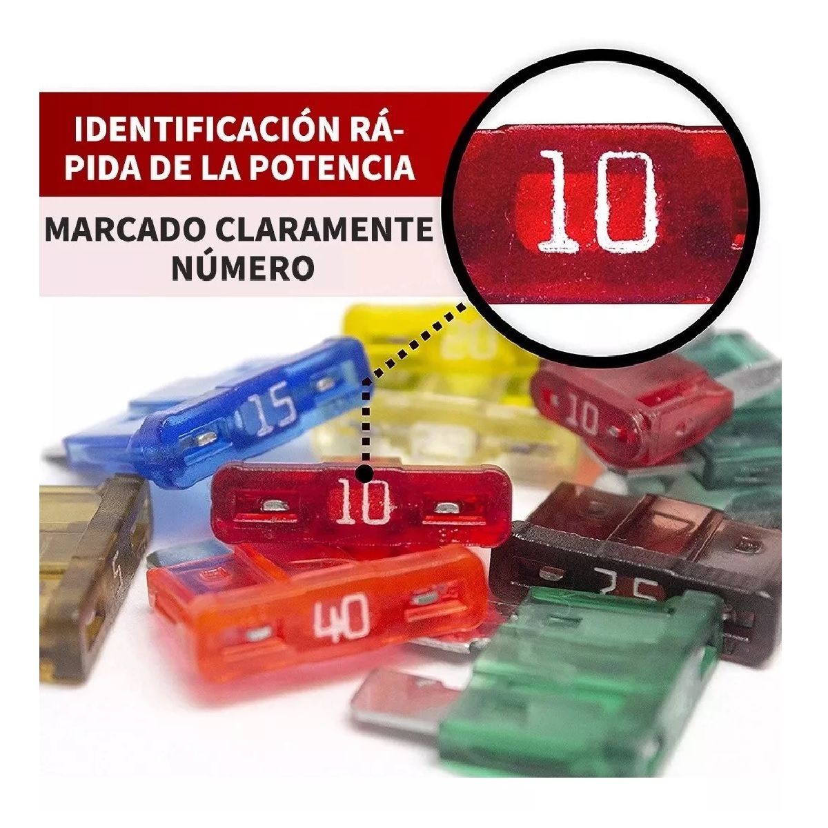 Kit 1000 Piezas Fusibles Coche Automotriz Con Caja.