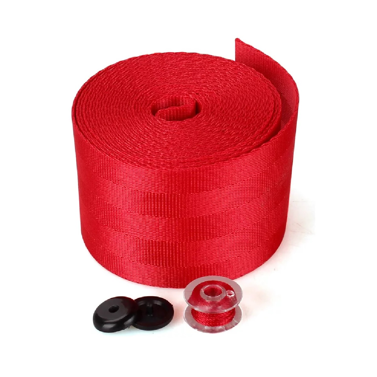 Rollo De Cinturón De Seguridad De Coche De Color Rojo.