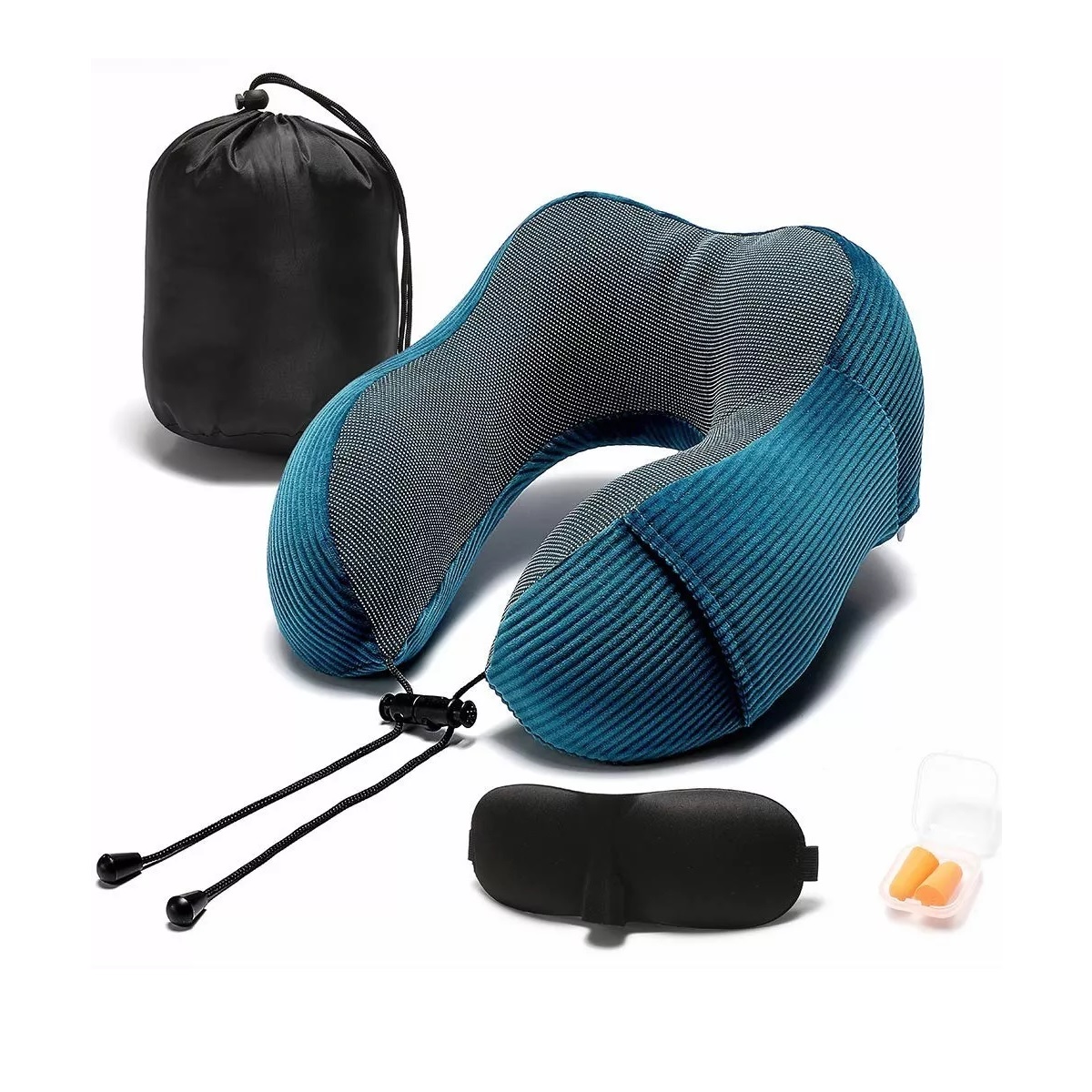 Almohada Cojín Cuello De Viaje,almohada Espuma Viscoelástica.