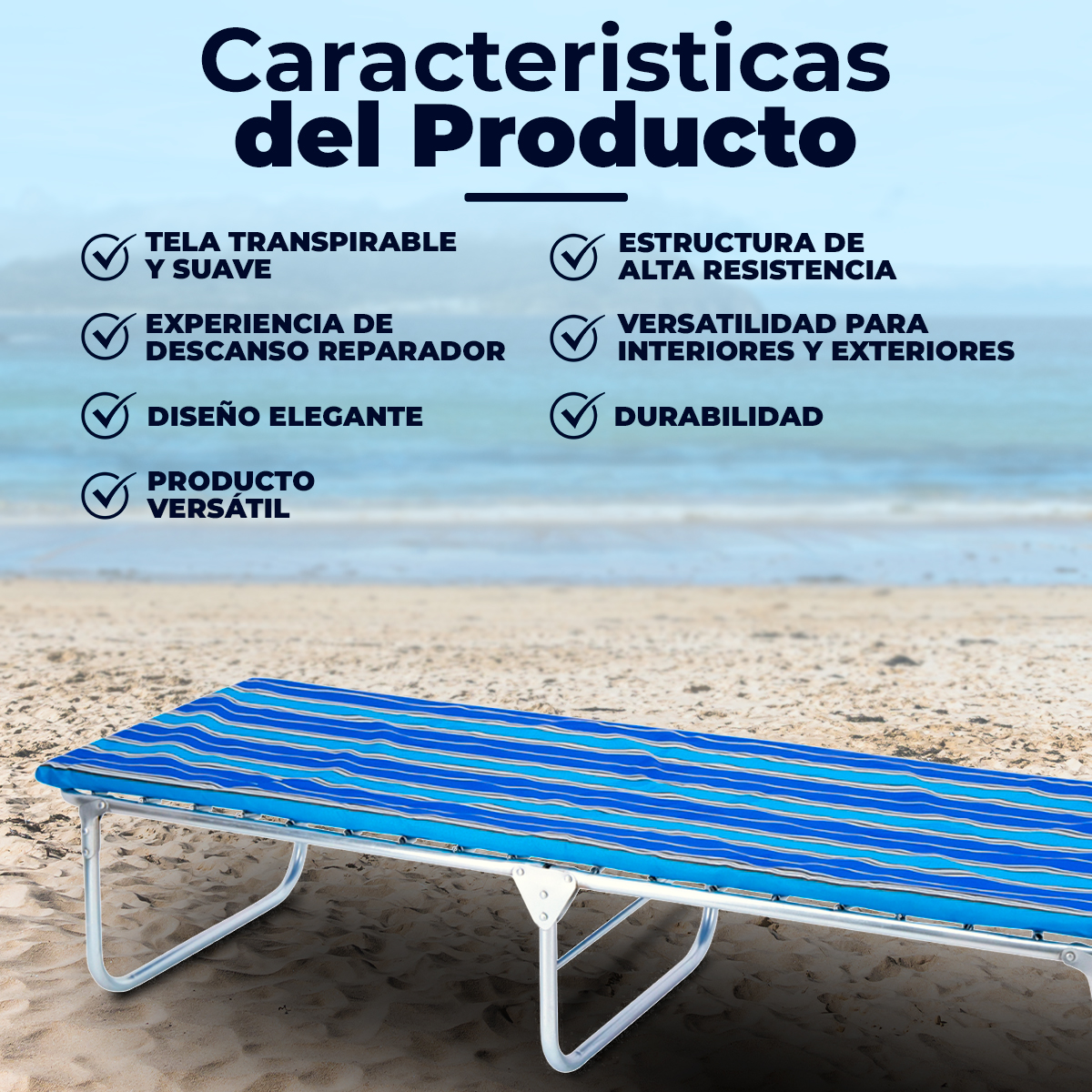 Catre Plegable con Colchoneta para Dormir 503.