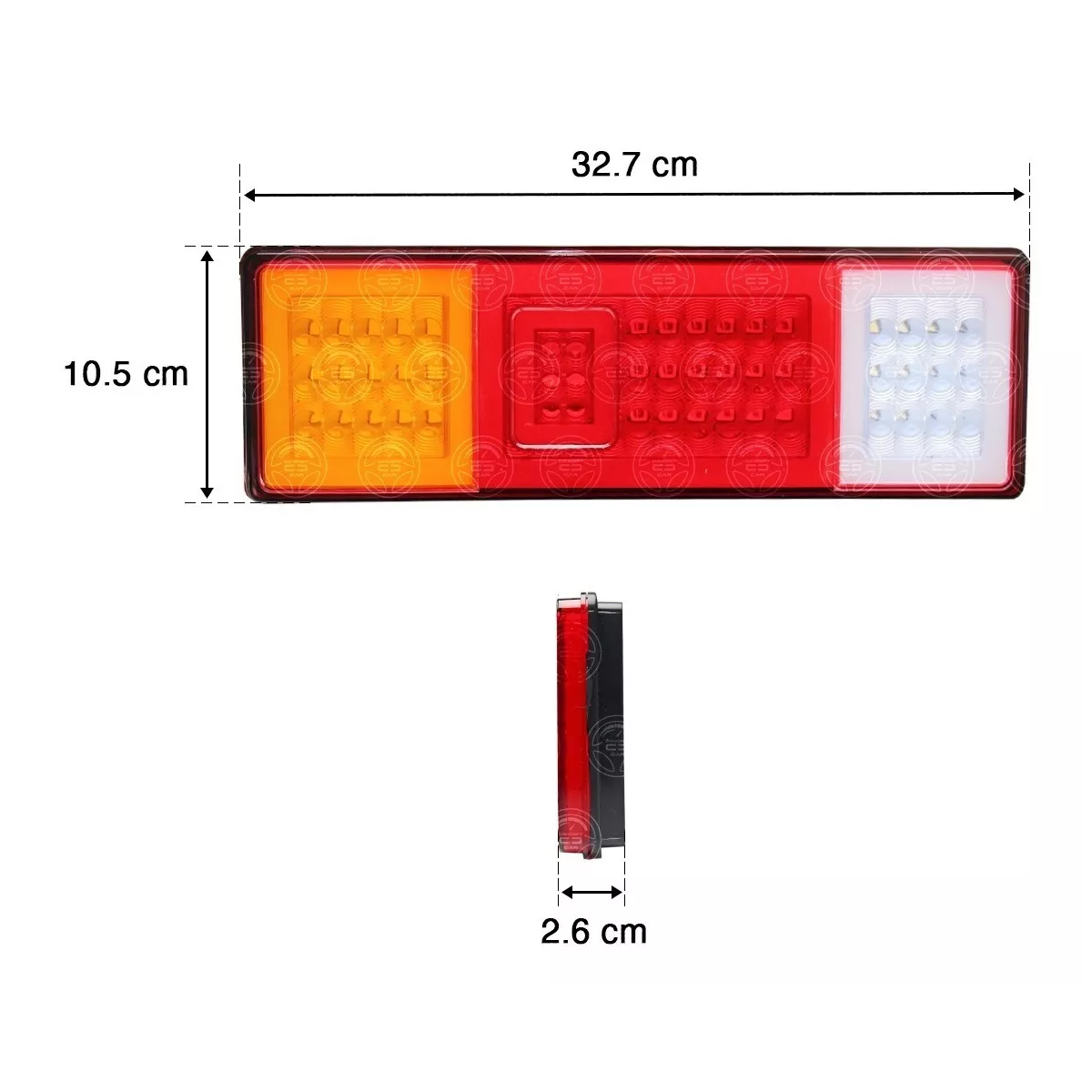 Par Plafon Calavera 51 Led Arillo Gel Nissan Np300 Pick Up F.