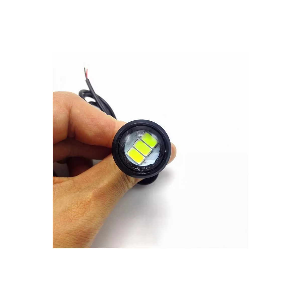 Set 10Pzas Focos Ojo De Aguila Faros Led Tipo Xenon Niebla Azul Hielo.