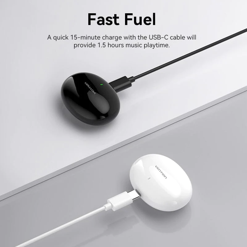 VENTION - Auriculares Bluetooth HiFun Rosa (TWS).