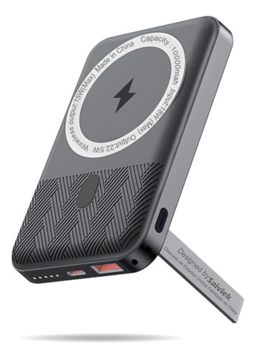 Cargador Power Bank Inalámbrico 10000mah negro