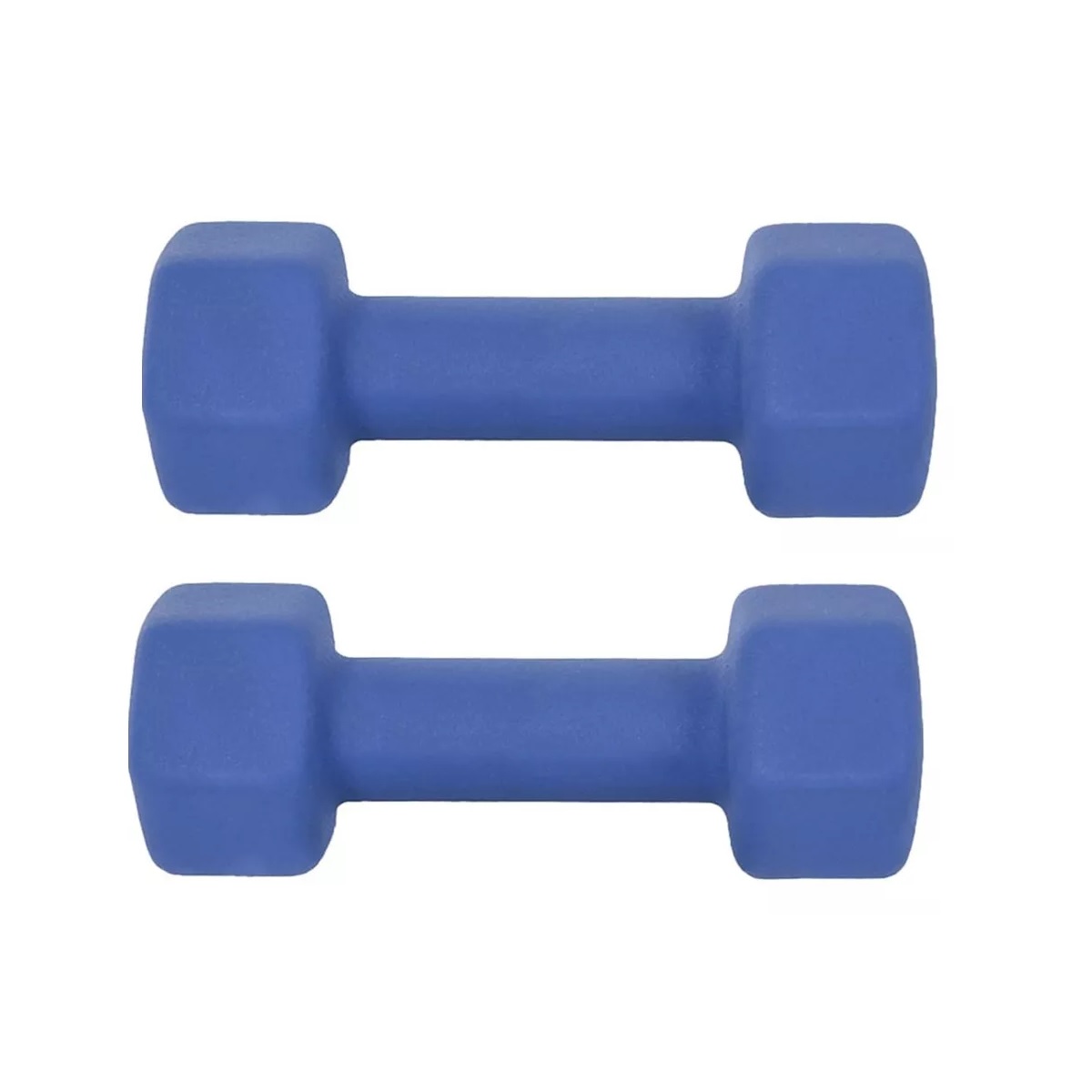 Mancuerna Pesa Neopreno 3 Kg Gym Entrenamiento Kit 2 Piezas Azul.
